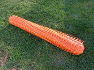 Stabilizowane promieniami UV pomarańczowe ogrodzenie z tworzywa sztucznego, optyczne barierowe polietylenowe ogrodzenie siatkowe
